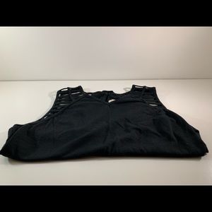 Casual Black Tank Top